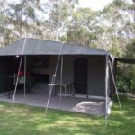 Shade for all under the large awning