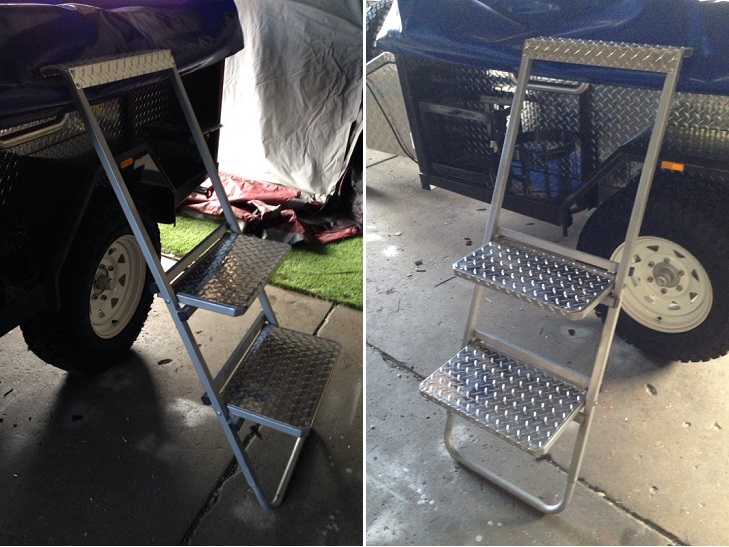Custom made wide step ladder from $350