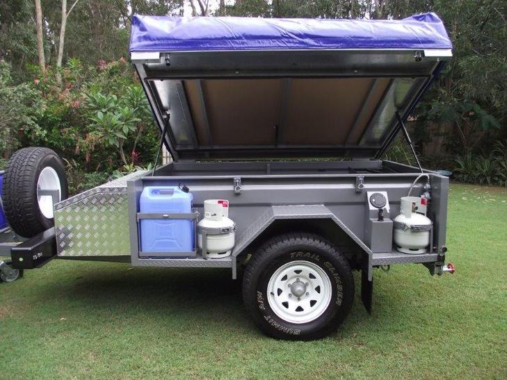 Custom made camper trailer accessories like steps, ladders ...